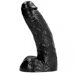 King cock - 10 dildo  musta kiveksillä 25.4 cm