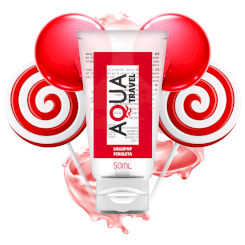 Aqua travel - mansikka cream flavour vesipohjainen liukuvoide 6 ml
