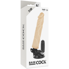 Basecock - realistinen vibraattori kaukosäädettävä flesh 21 cm -o- 4 cm 3