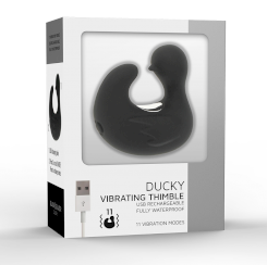  musta& hopea - duckymania ladattava silikoni stimulaattori duck thimble 1