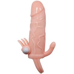 Baile - brave man penislisäke klitoris ja anus-stimulaattorilla flesh 16.5 cm 2
