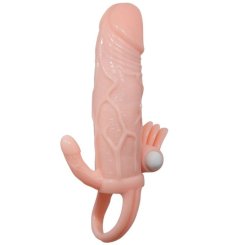 Baile - brave man penislisäke klitoris ja anus-stimulaattorilla flesh 16.5 cm 3