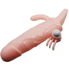 Baile - brave man penislisäke klitoris ja anus-stimulaattorilla flesh 16.5 cm 5