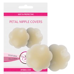 Bye-bra - flower nipple cups pack 3 units  -  m