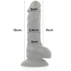 Cock miller - silikoni density cocksil articulable  musta 13 cm 5