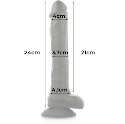 Cock miller - silikoni density cocksil articulable  musta 24 cm 6