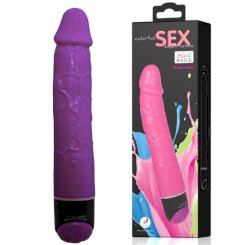 Colorful Sex Realistic Vibrator Purple ...