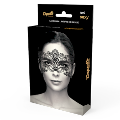 Coquette chic desire - wide  musta nauha mask 1