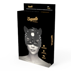 Coquette Vegan Leather Mask With Cat...