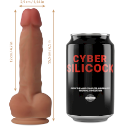 Cyber Silicock  Ansel Ultra Realistinen Silikonidildo -  15.5cm 5