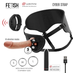 Cyber Strap Harness With Dildo And...