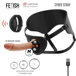 Fetish submissive cyber strap - valjaat kaukosäädöllä dildo watchme l technology