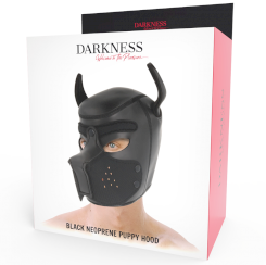 Darkness - neoprene dog maski with removable muzzle l 4