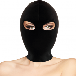 Fetish submissive tumma room - vegan nahka maski with neoprene lining