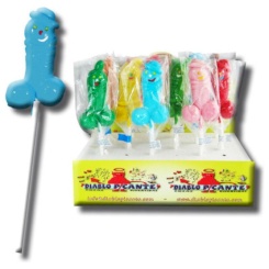 Diablo goloso - varied gummy lollipop 1