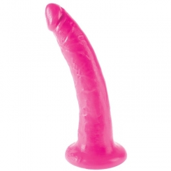 Diversia - joustava värisevä dildo  pinkki 20.5 cm -o- 4.2 cm