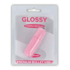 Glossy - premium vibe värisevä luotivibraattori 10v  pinkki 1