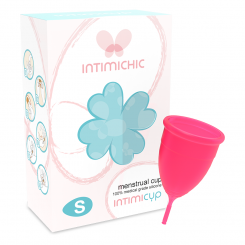 Iriscup - small  pinkki month cup a + free sterilizer bag