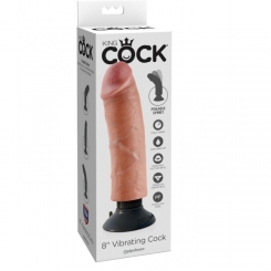 King cock - 20.32 cm värisevä cock flesh 0