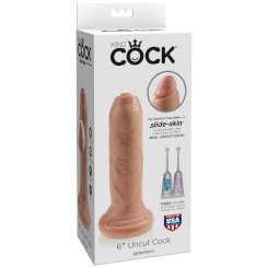 King cock - realistinen dildo uncut flesh 17 cm 3