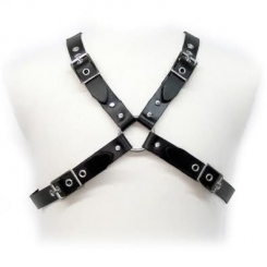 Leather Body Black Buckle Harness For...