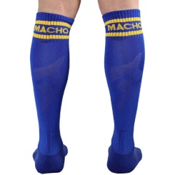 Macho - pitkät sukat  - yksi koko  sininen 2