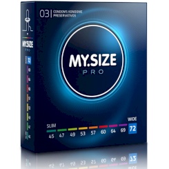 My Size - Pro Condoms 72 Mm 3 Units