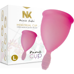 Iriscup - large  pinkki month cup + free sterilizer bag
