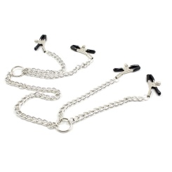 Ohmama fetish - 4 nipple clamps with chains 0