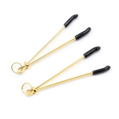 Ohmama fetish -  golden nipple clamps 1