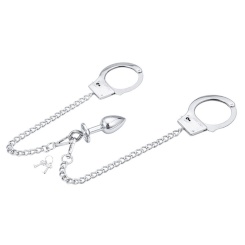 Ohmama Fetish Hand Cuffs With Chain And...