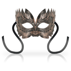 Ohmama - antizaz masks venetian style side flower -  musta