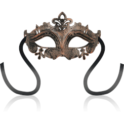 Ohmama - antizaz masks venetian style side flower -  musta