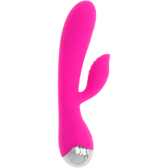 Ohmama - ladattava vibraattori klitoriskiihottimella 10 värinätoimintoa 19 cm 1