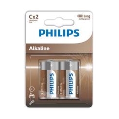Philips - Alkaline Batteries C Lr14...