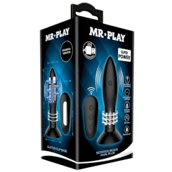 Mr play - plugi with  musta rotating balls kaukosäädettävä 6