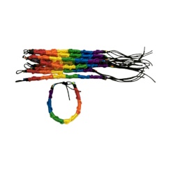 Pride - Fine Thread Lgtb Flag Bracelet