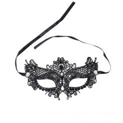 Coquette chic desire - fine  musta nauha mask
