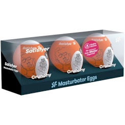 Satisfyer 3 Masturbator Eggs - Crunchy