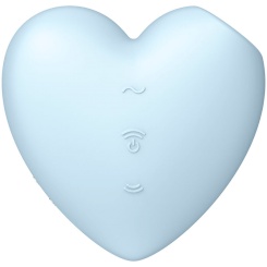 Satisfyer - cutie heart air pulse stimulaattori & vibraattori  sininen 1