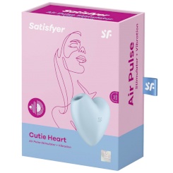 Satisfyer - cutie heart air pulse stimulaattori & vibraattori  sininen 3