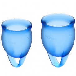 Stercup - fda silikoni kuukuppi  -  l aquamarine