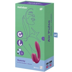Satisfyer - sunray stimulaattori ja vibraattori app red 2