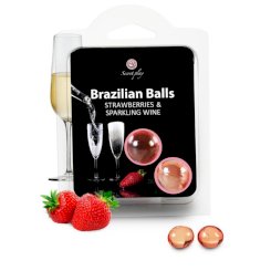 Secretplay 2 Strawberry And Champagne Brazilian Balls Set 1