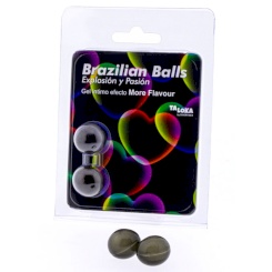 Taloka - 2 brazilian balls suklaa intimate gel