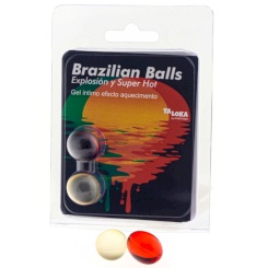 Taloka - 5 brazilian balls suklaa intimate gel