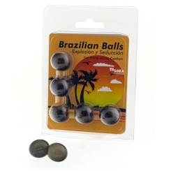 Taloka - 5 brazilian balls mansikka & suklaa intimate gel