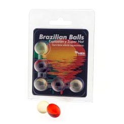 Taloka - 2 brazilian balls cold & värinä effect exciting gel