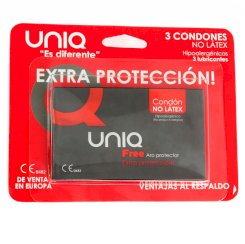 Uniq - lady condom latex free female condoms sukkanauhaliivillä 3 units