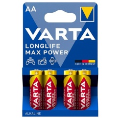 Varta - longlife power alkaline battery aaa lr03 4 unit